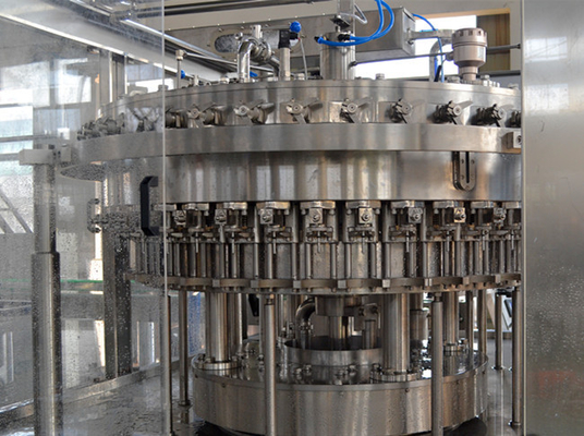 Automated Stainless Steel Carbonated Drink Filling Packaging Machine Coca Cola Soda Water