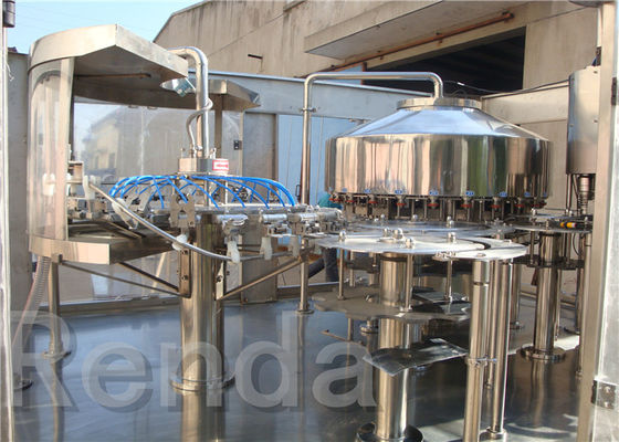 Beverage Washing Filling Capping Machines , PET Glass Bottle Liquid Water Bottle Filling Machine