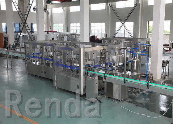 Beverage Washing Filling Capping Machines , PET Glass Bottle Liquid Water Bottle Filling Machine