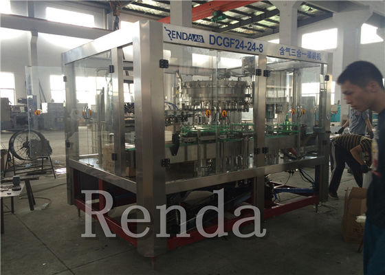 Glass Bottle PET Bottle Water Carbonated Drink Filling Machine 3.57KW 380V 2000-3000BPH