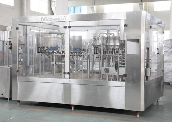 Stainless Steel Gas Beverage Filling Unit , Washing Carbonated Drink Filling Capping Machine 5.5KW